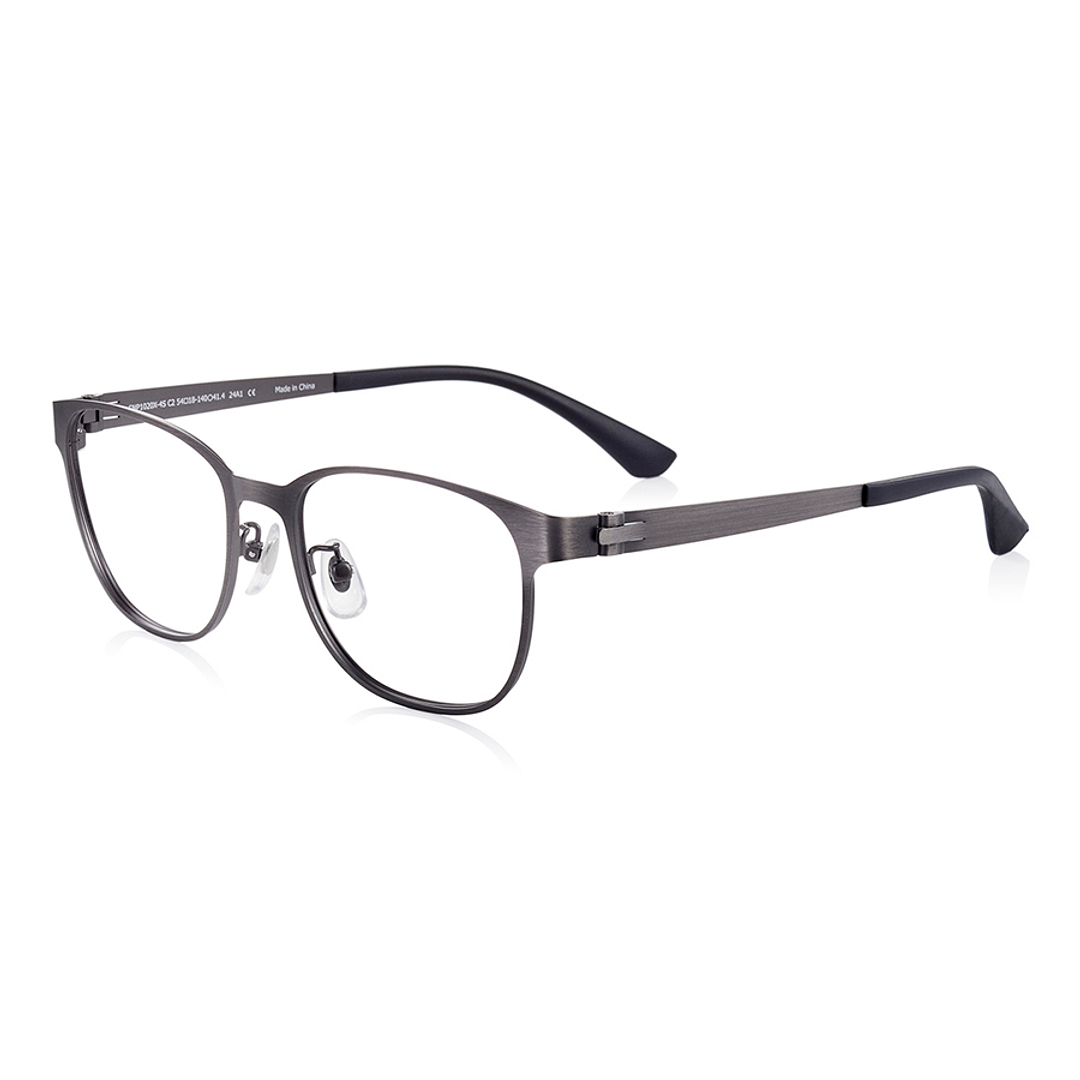 OWNDAYS | SUN Mid Gunmetal Full Rim Wellington left side