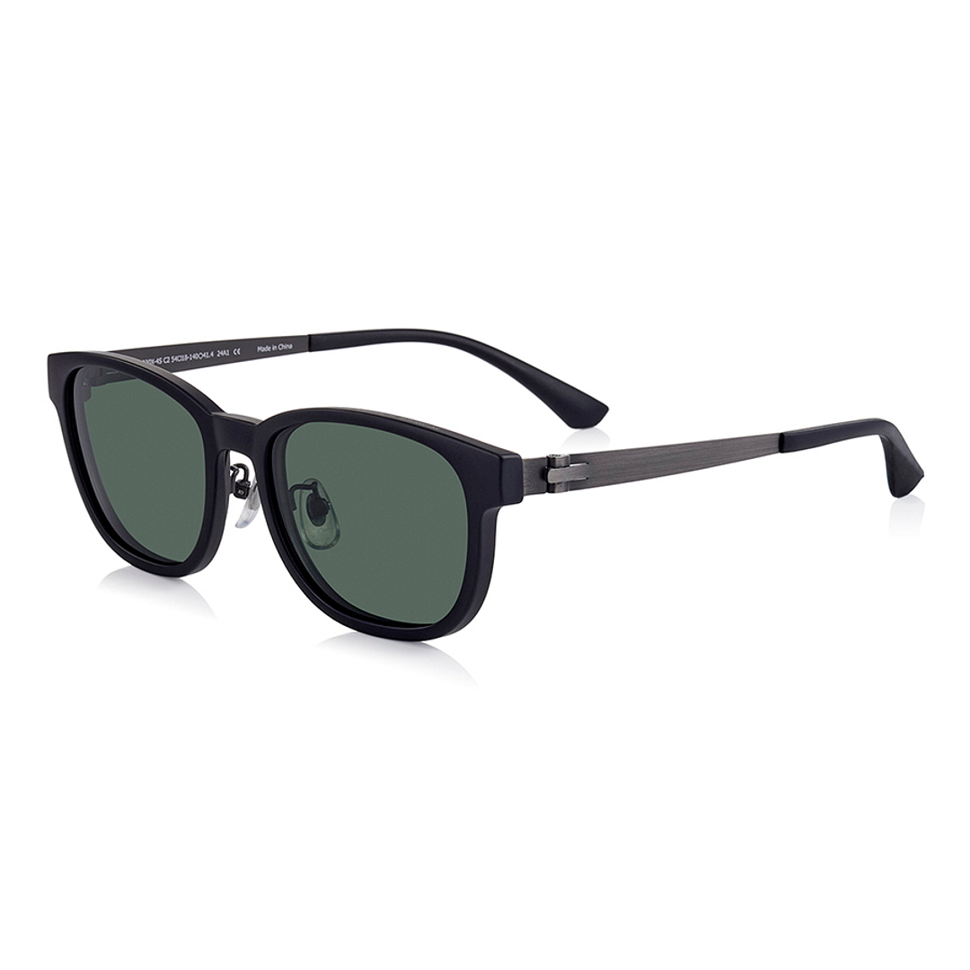 OWNDAYS | SUN Mid Gunmetal Full Rim Wellington left side