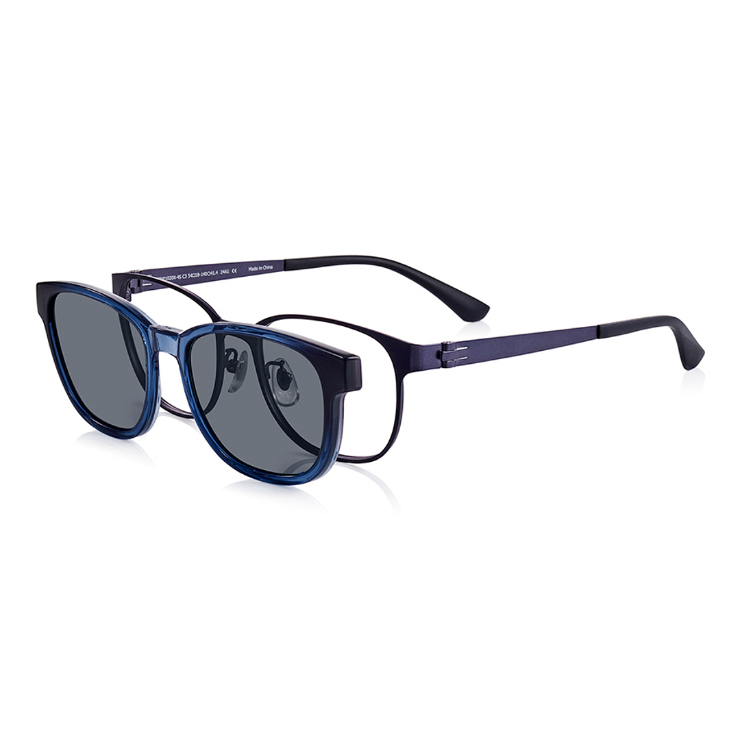 OWNDAYS | SUN Sky Blue Full Rim Wellington left side