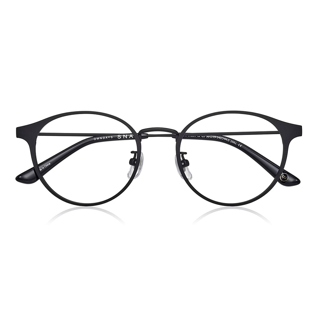 OWNDAYS | SUN Black Full Rim Boston left side