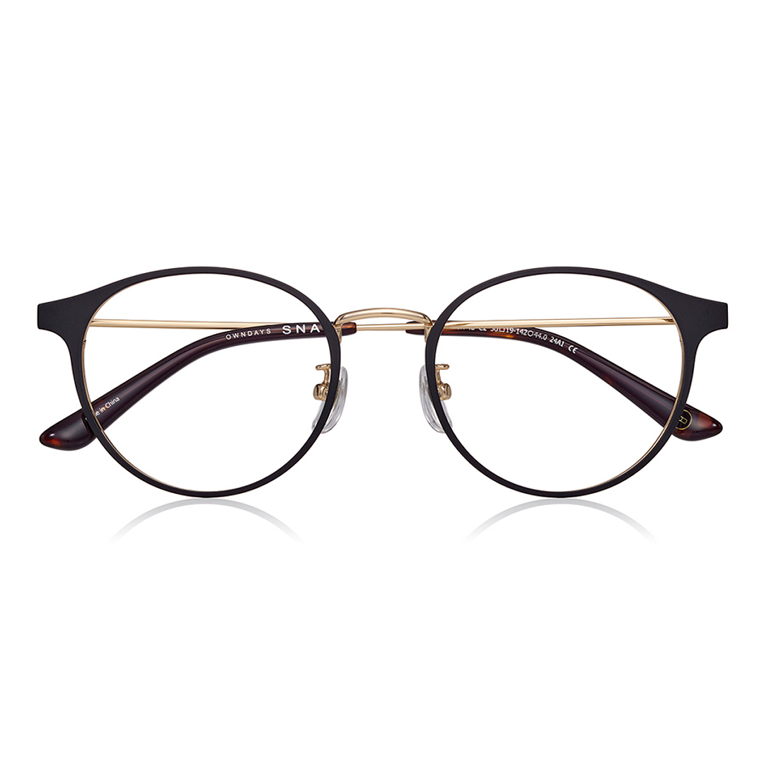 OWNDAYS | SUN Dark Brown Full Rim Boston left side