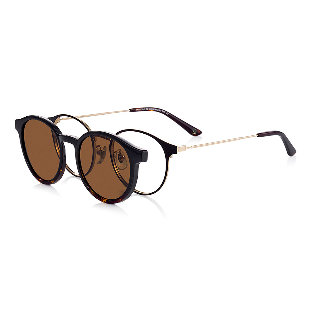 OWNDAYS | SUN Dark Brown Full Rim Boston left side