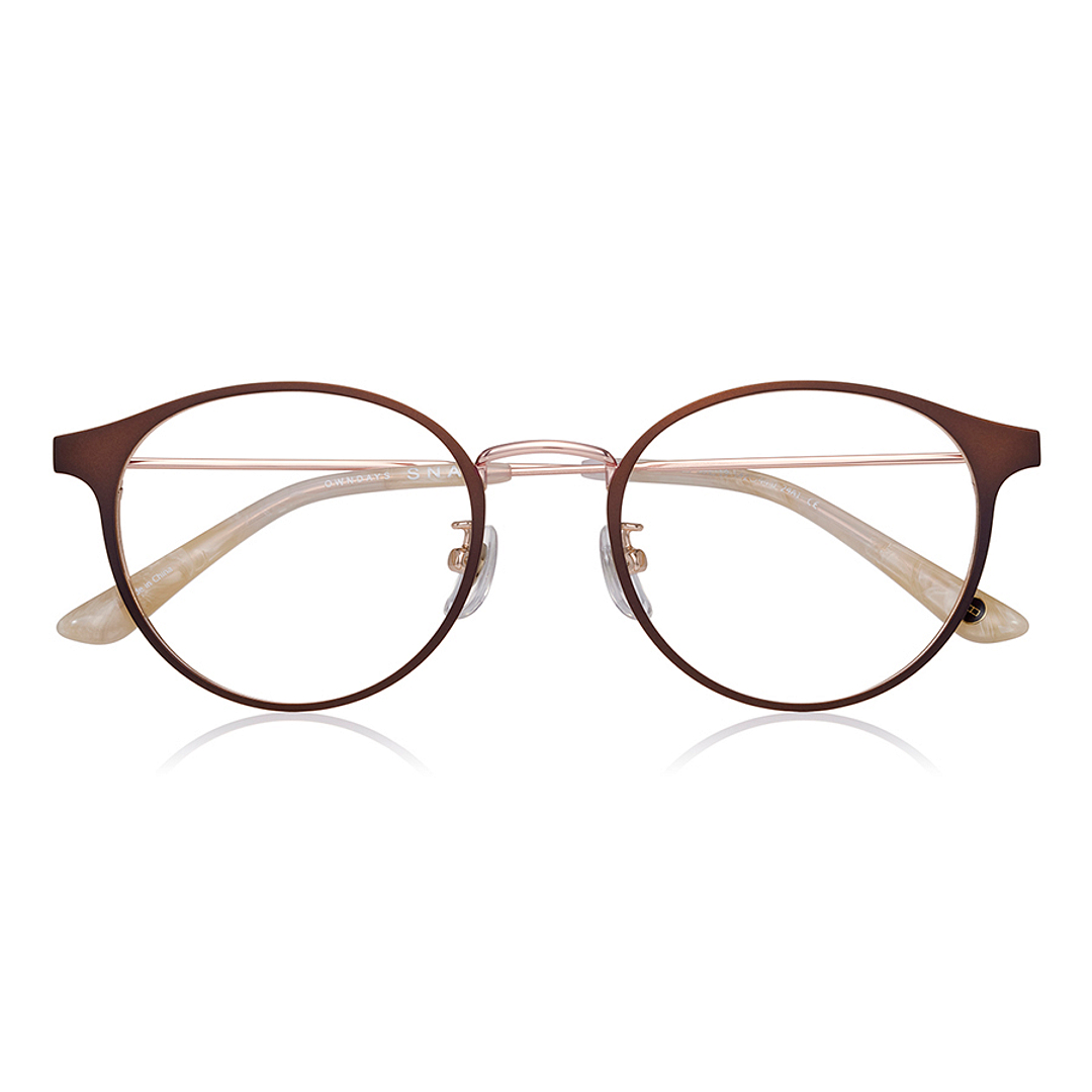 OWNDAYS | SUN Light Brown Full Rim Boston right side