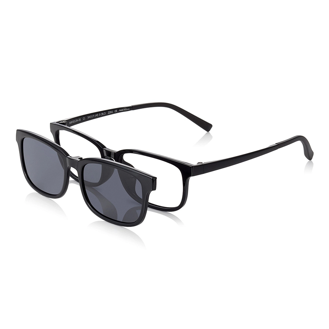 OWNDAYS | SUN Black Full Rim Rectangle left side