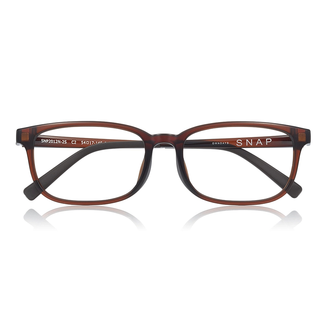 OWNDAYS | SUN Light Brown Full Rim Rectangle left side