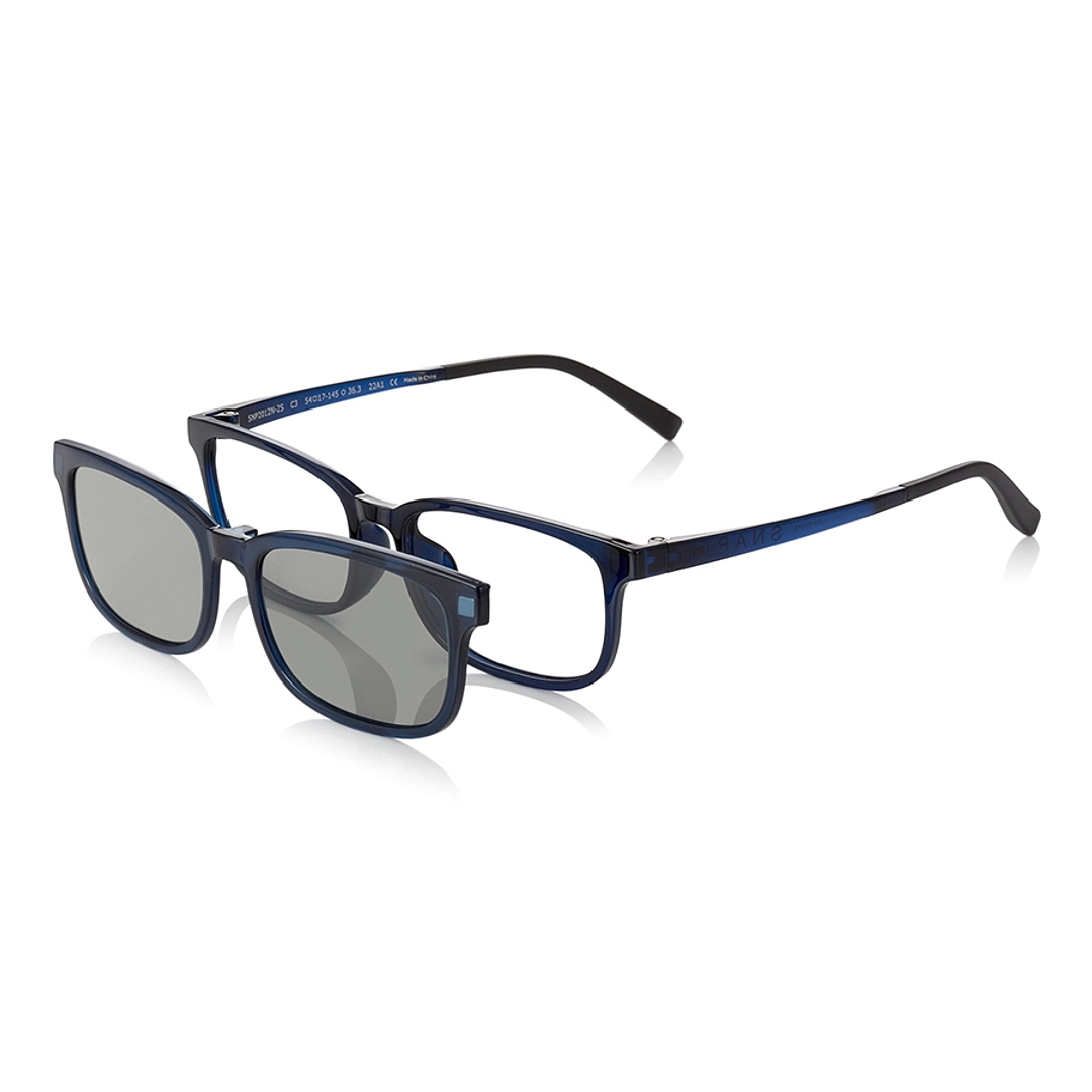 OWNDAYS | SUN Navy Blue Full Rim Rectangle left side