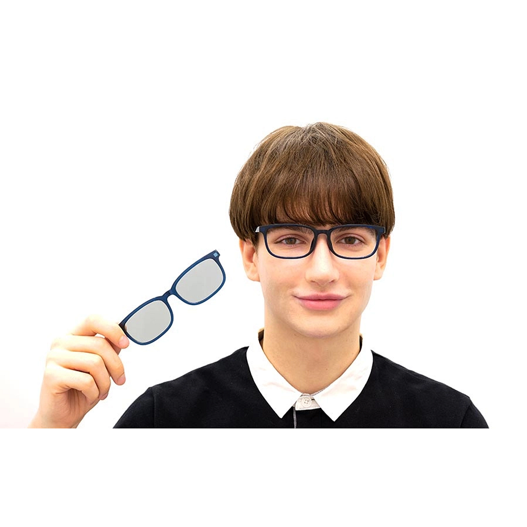 OWNDAYS | SUN Navy Blue Full Rim Rectangle right side