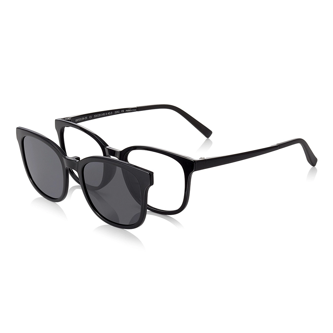 OWNDAYS | SUN Black Full Rim Wellington left side