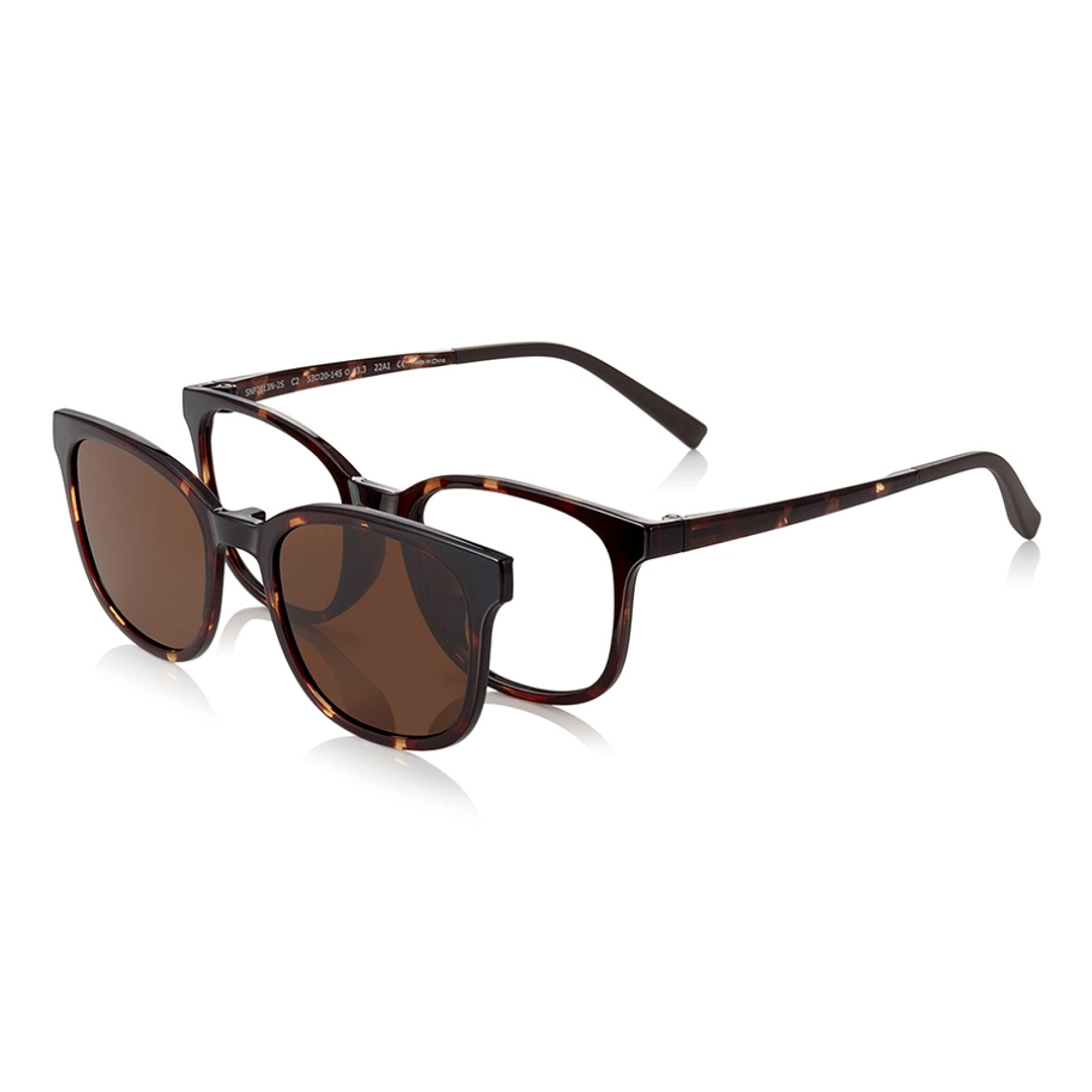 OWNDAYS | SUN Light Brown Full Rim Wellington left side