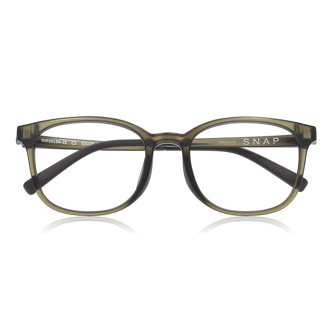 OWNDAYS | SUN Tan Brown Full Rim Wellington left side