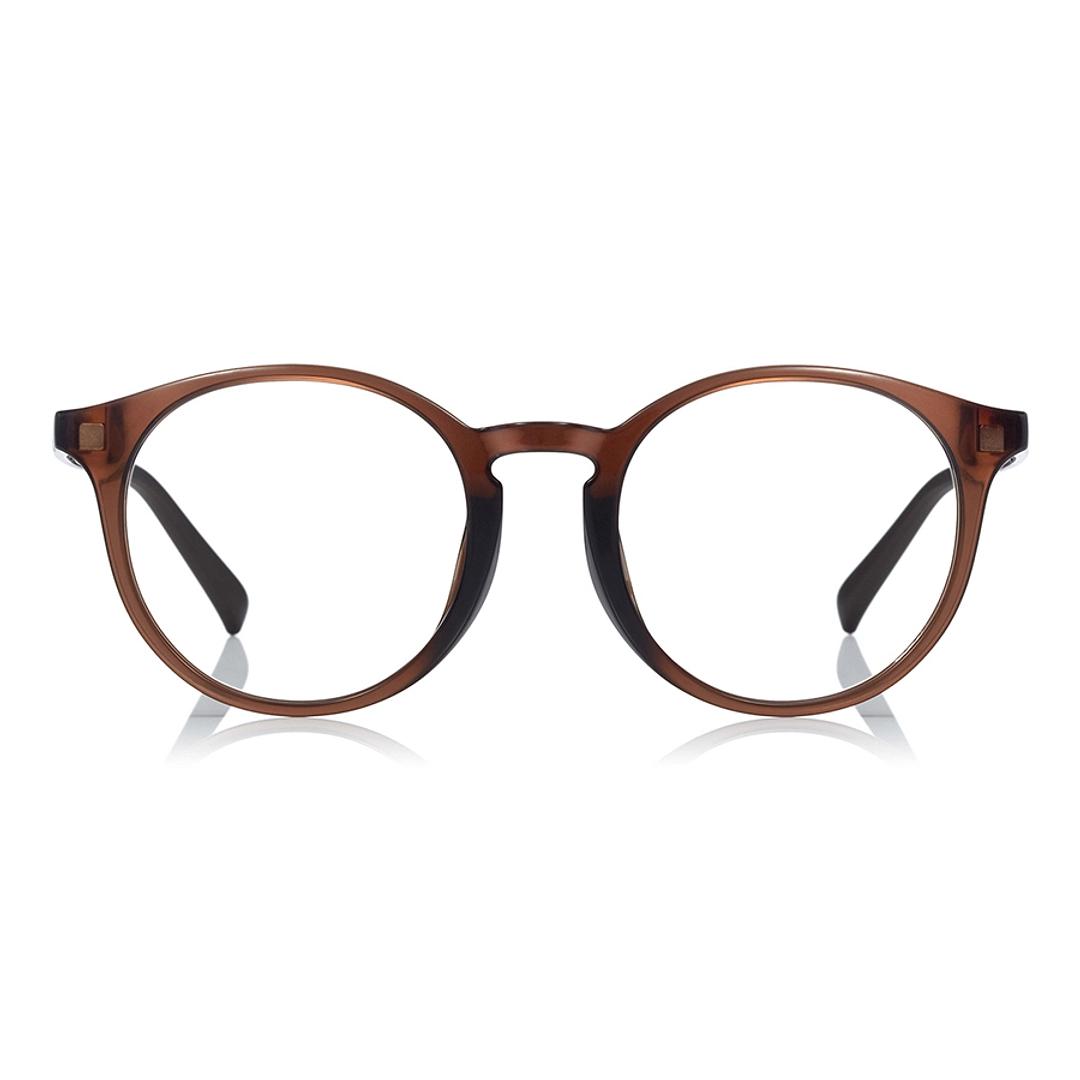 OWNDAYS | SUN Light Brown Full Rim Boston left side