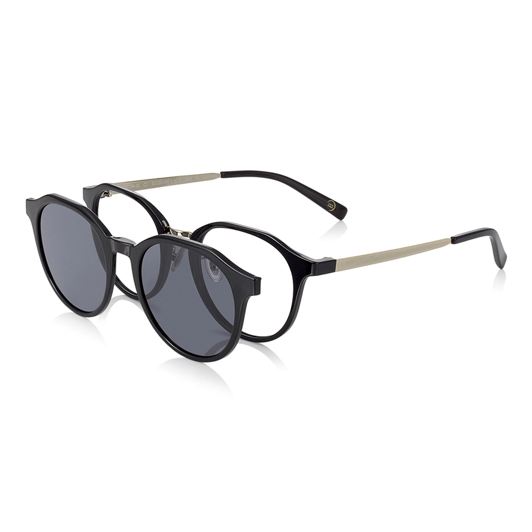 OWNDAYS | SUN Black Full Rim Boston left side