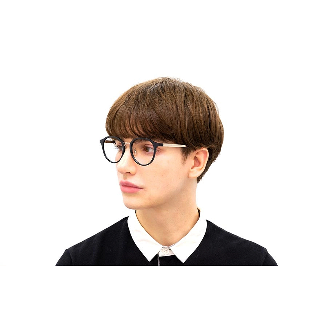 OWNDAYS | SUN Black Full Rim Boston right side