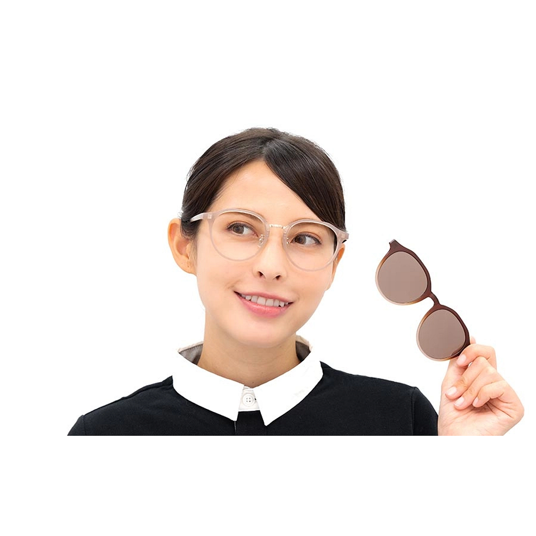 OWNDAYS | SUN Brown Full Rim Boston right side