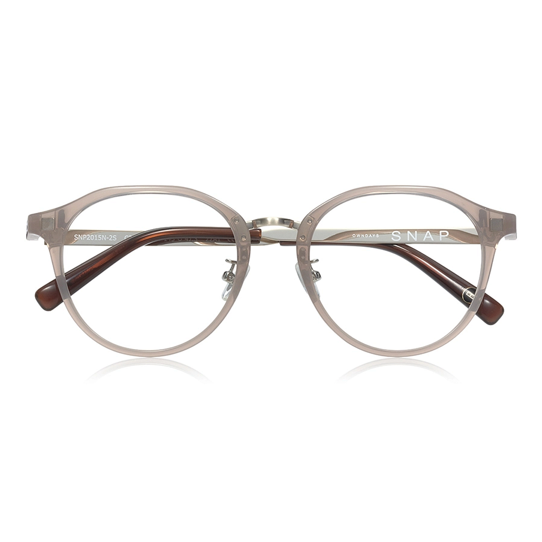 OWNDAYS | SUN Light Pink Full Rim Boston left side