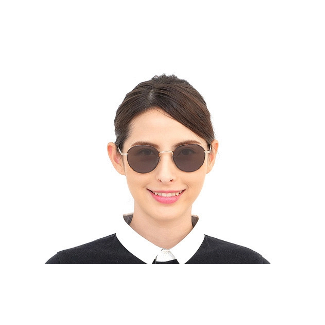 OWNDAYS | SUN Silver Full Rim Round left side