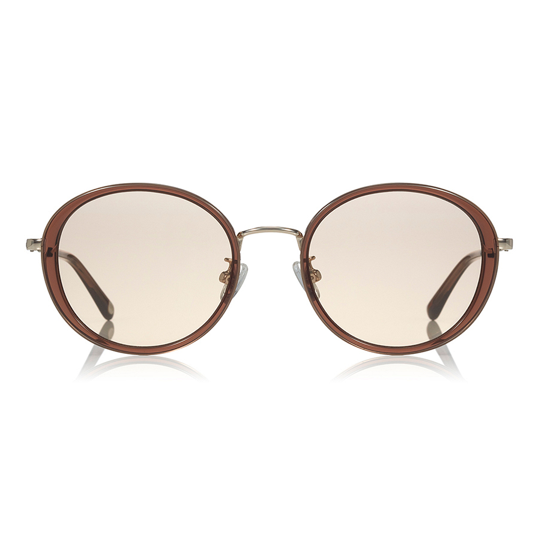 OWNDAYS | SUN Light Brown Full Rim Oval left side