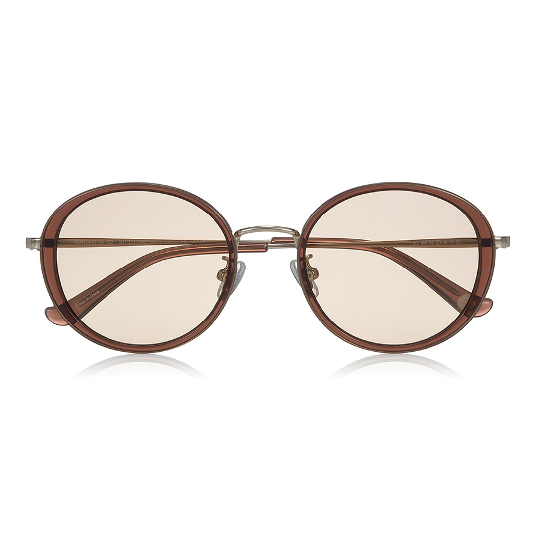OWNDAYS | SUN Light Brown Full Rim Oval right side
