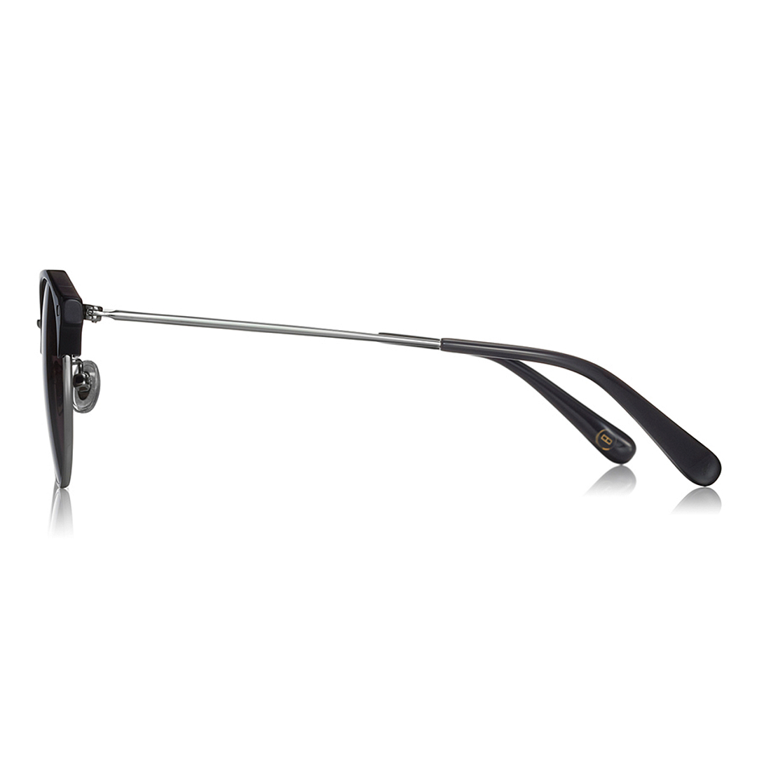 OWNDAYS | SUN Black Half Rim Browline left side