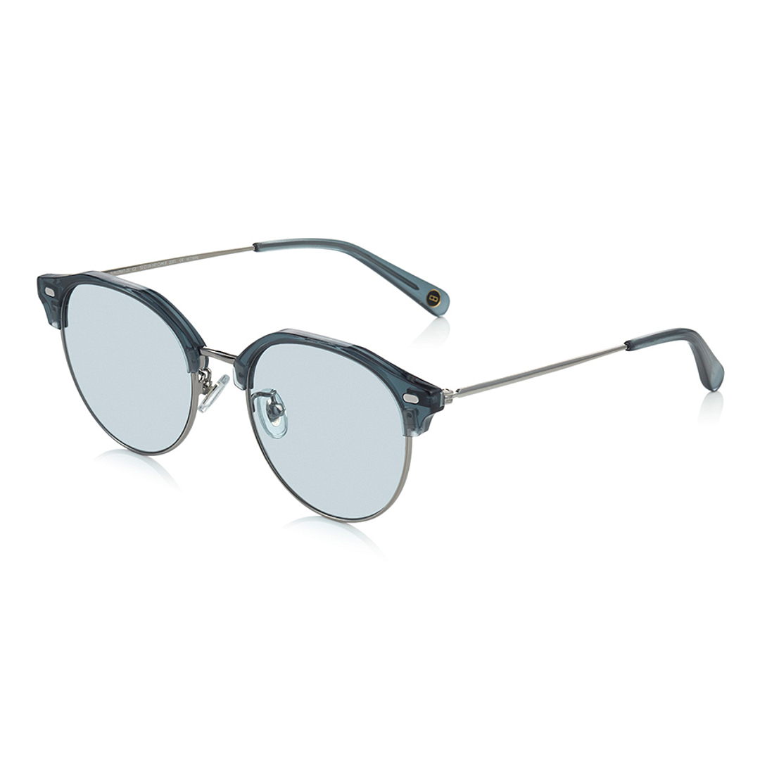 OWNDAYS | SUN Light Gray Half Rim Browline right side