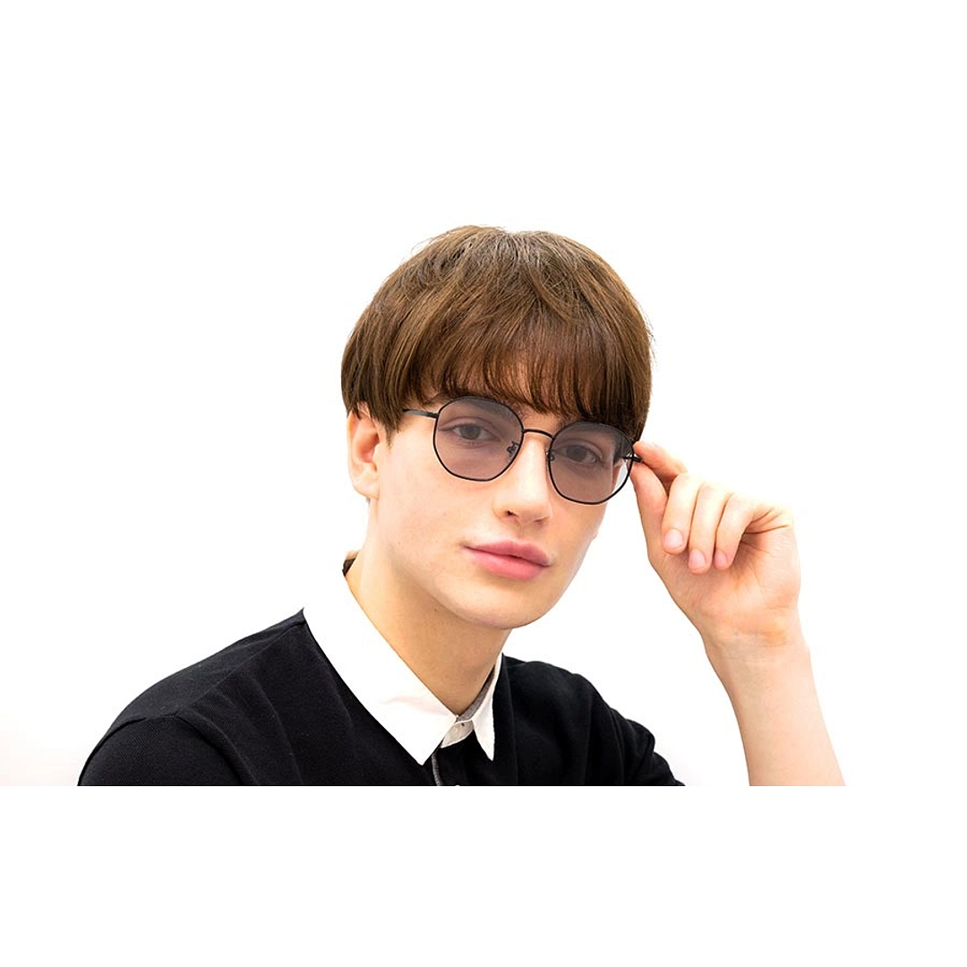 OWNDAYS | SUN Black Full Rim Polygon left side