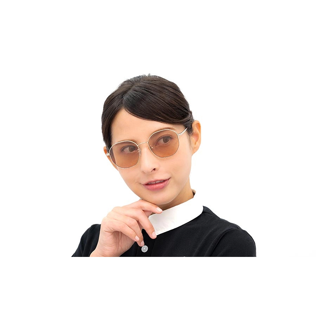 OWNDAYS | SUN Brown Full Rim Polygon left side