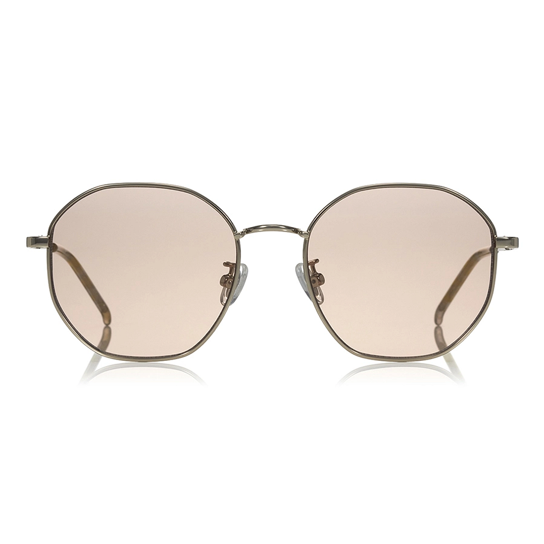 OWNDAYS | SUN Gold Full Rim Polygon left side