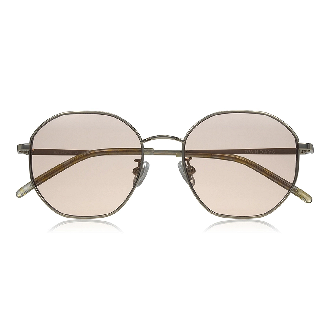 OWNDAYS | SUN Gold Full Rim Polygon right side