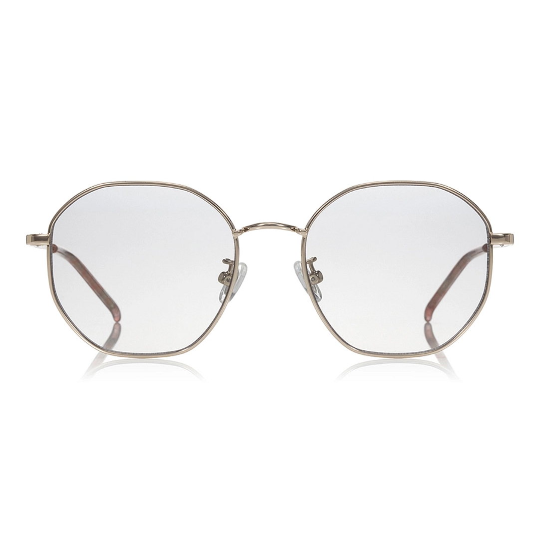 OWNDAYS | SUN Gold Full Rim Polygon left side