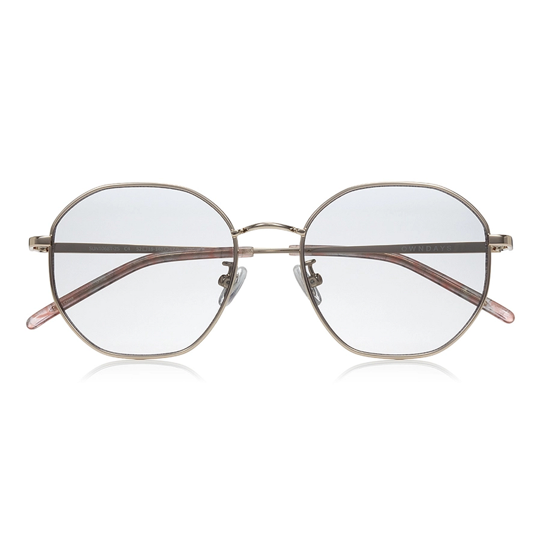 OWNDAYS | SUN Gold Full Rim Polygon right side