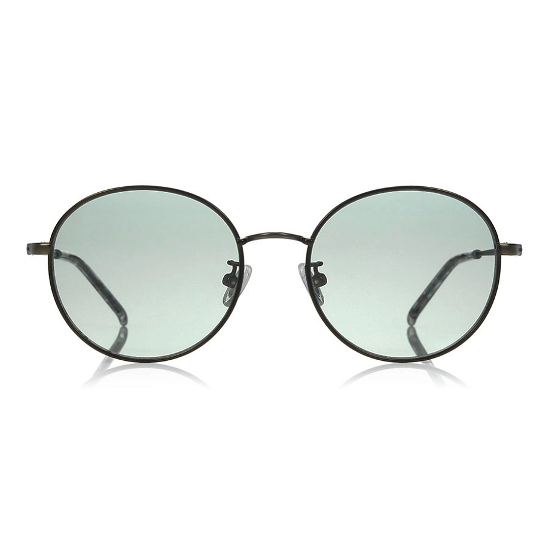 OWNDAYS | SUN Tan Brown Full Rim Round left side