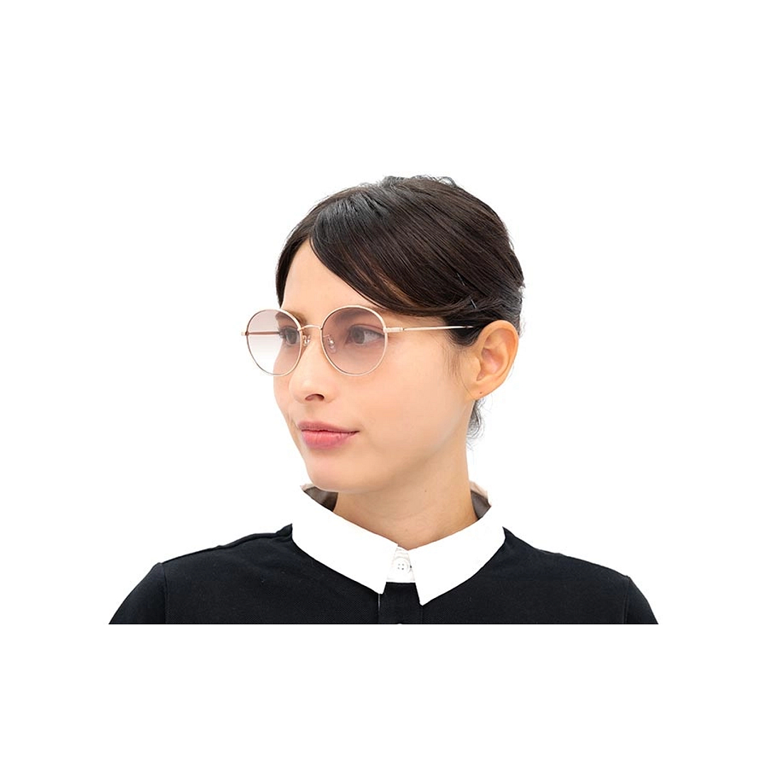 OWNDAYS | SUN Tan Brown Full Rim Round right side