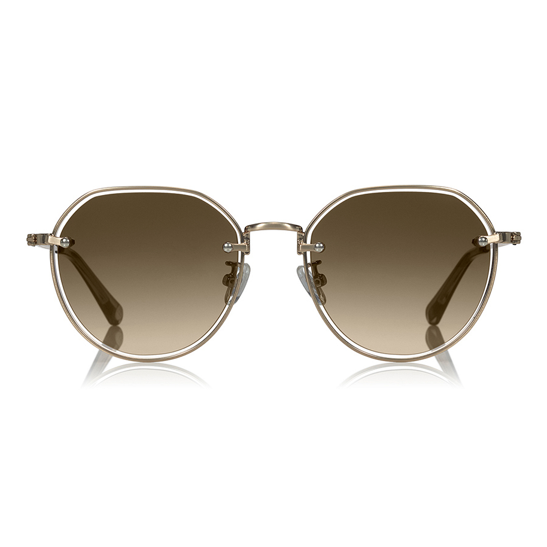 OWNDAYS | SUN Gold Rimless Crown Pant right side