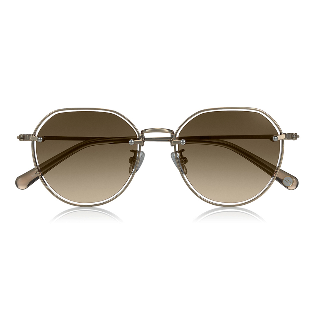 OWNDAYS | SUN Gold Rimless Crown Pant right side