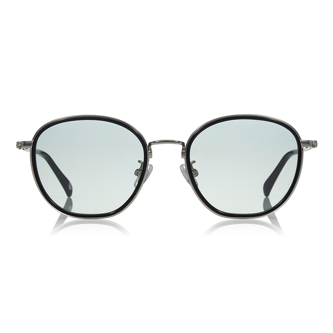 OWNDAYS | SUN Silver Full Rim Polygon left side