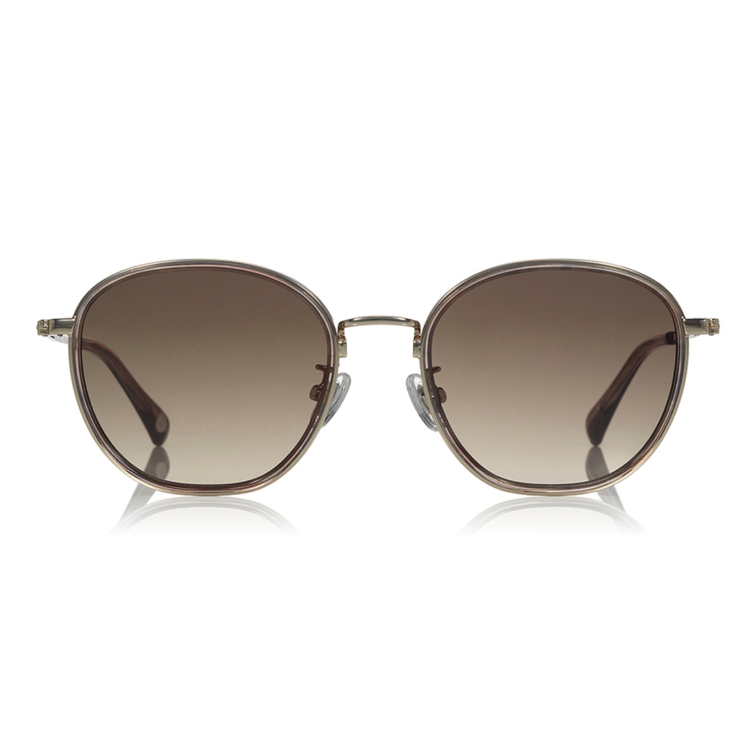 OWNDAYS | SUN Gold Full Rim Polygon left side