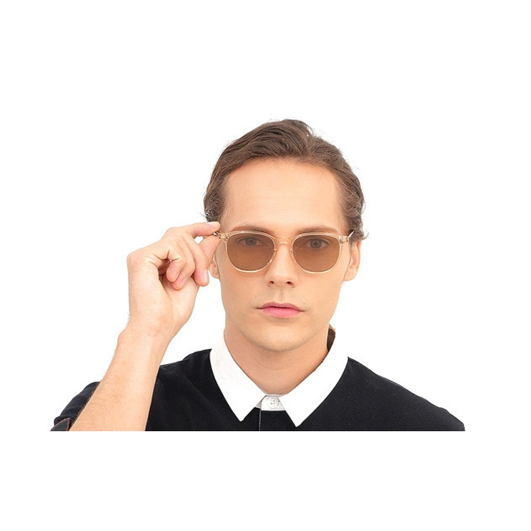 OWNDAYS | SUN Brown Demi Full Rim Wellington left side