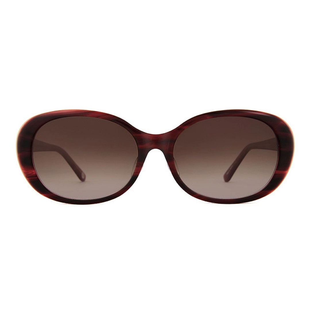 OWNDAYS | SUN Red Full Rim Oval left side