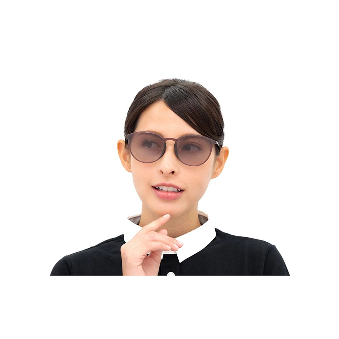 OWNDAYS | SUN Light Brown Full Rim Boston left side