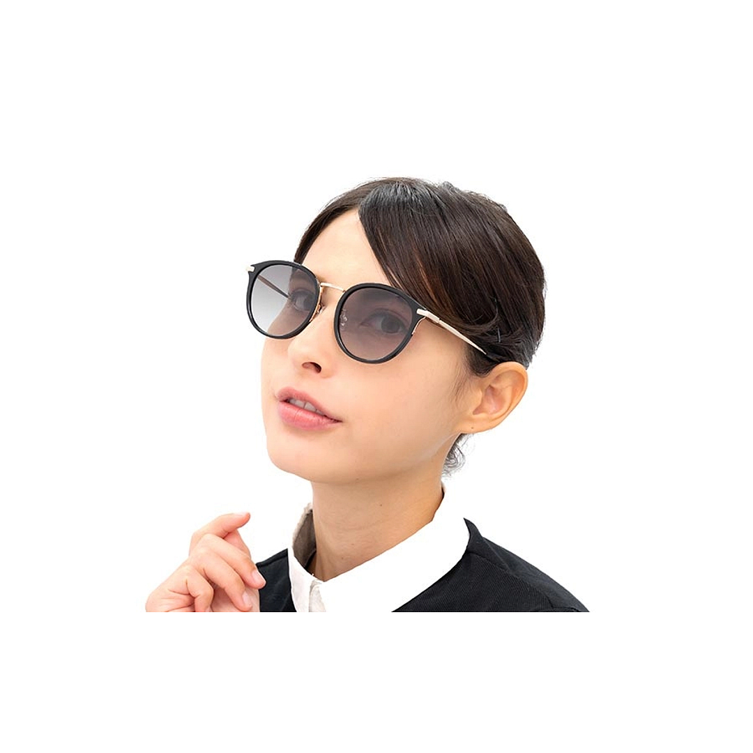 OWNDAYS | SUN Gray Full Rim Boston left side