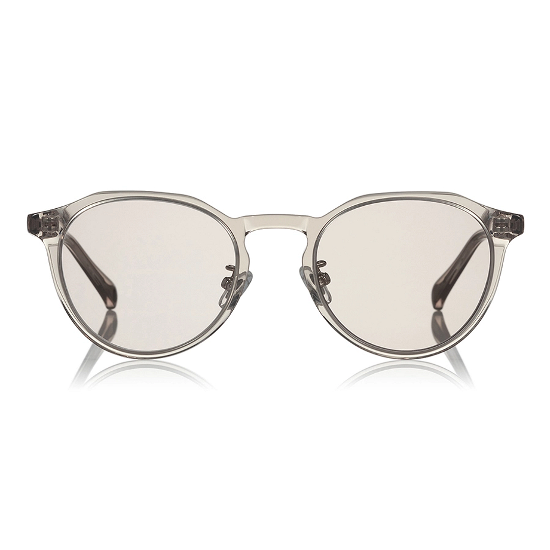 OWNDAYS | SUN Crystal Transparent Full Rim Boston left side