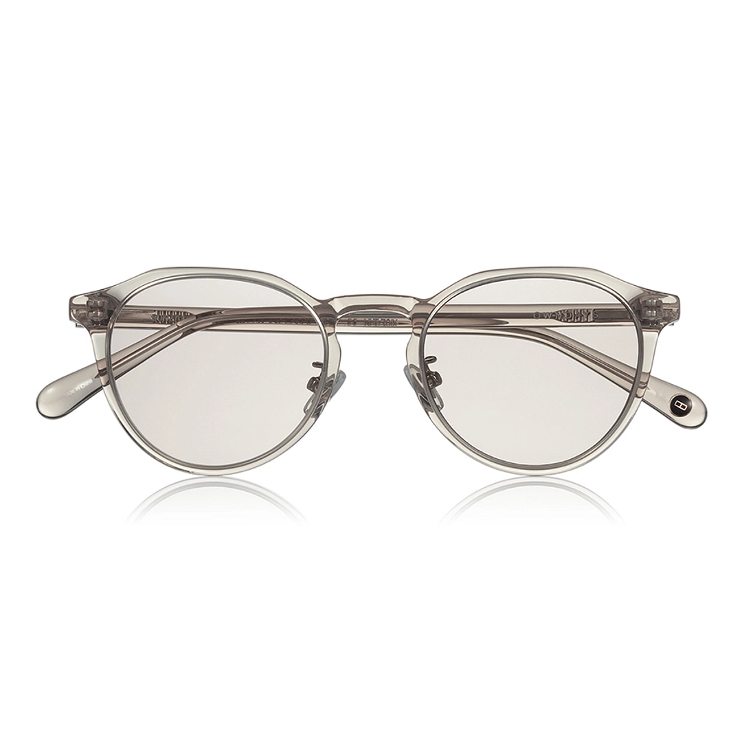 OWNDAYS | SUN Crystal Transparent Full Rim Boston right side