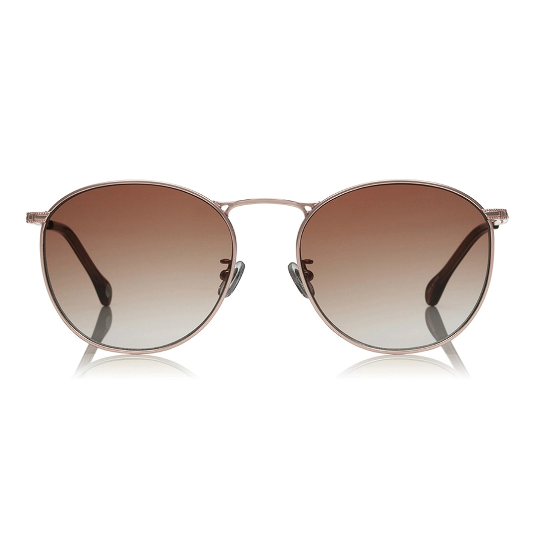 OWNDAYS | SUN Pink Transparent Full Rim Round left side