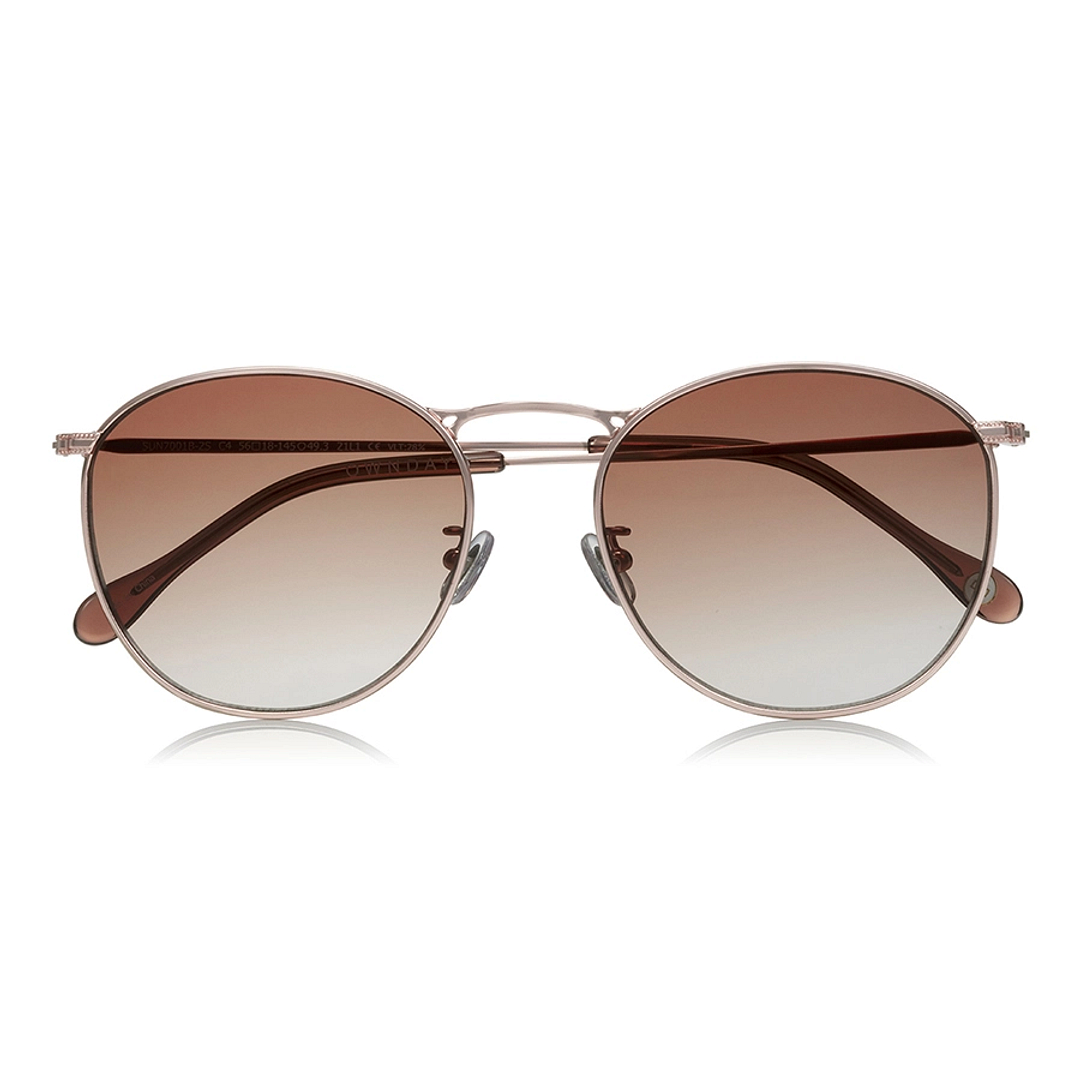 OWNDAYS | SUN Pink Transparent Full Rim Round right side