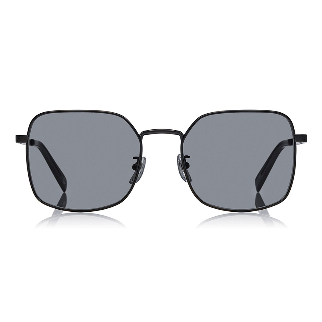 OWNDAYS | SUN Matte Black Full Rim Polygon left side