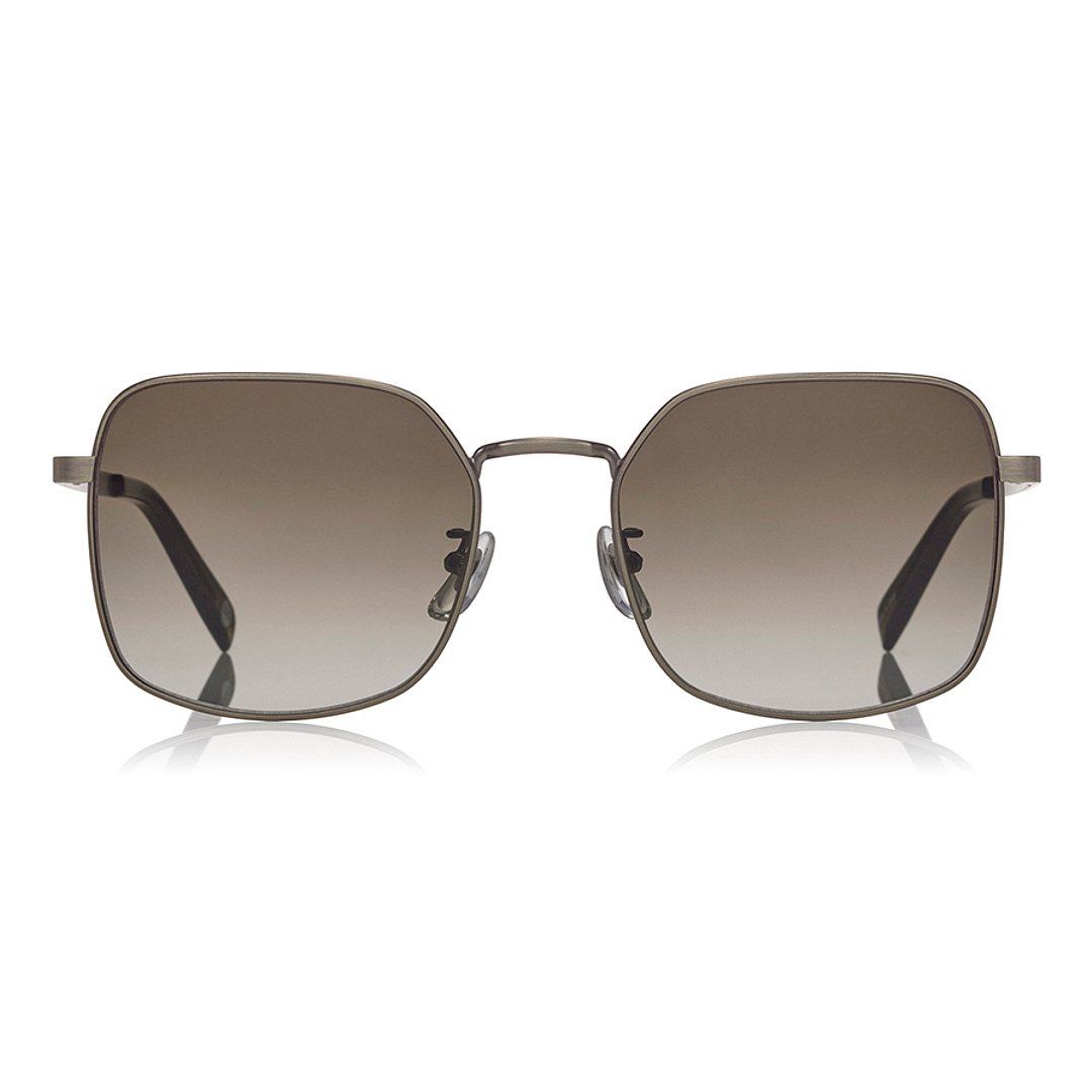 OWNDAYS | SUN Matte Light Brown Full Rim Polygon left side