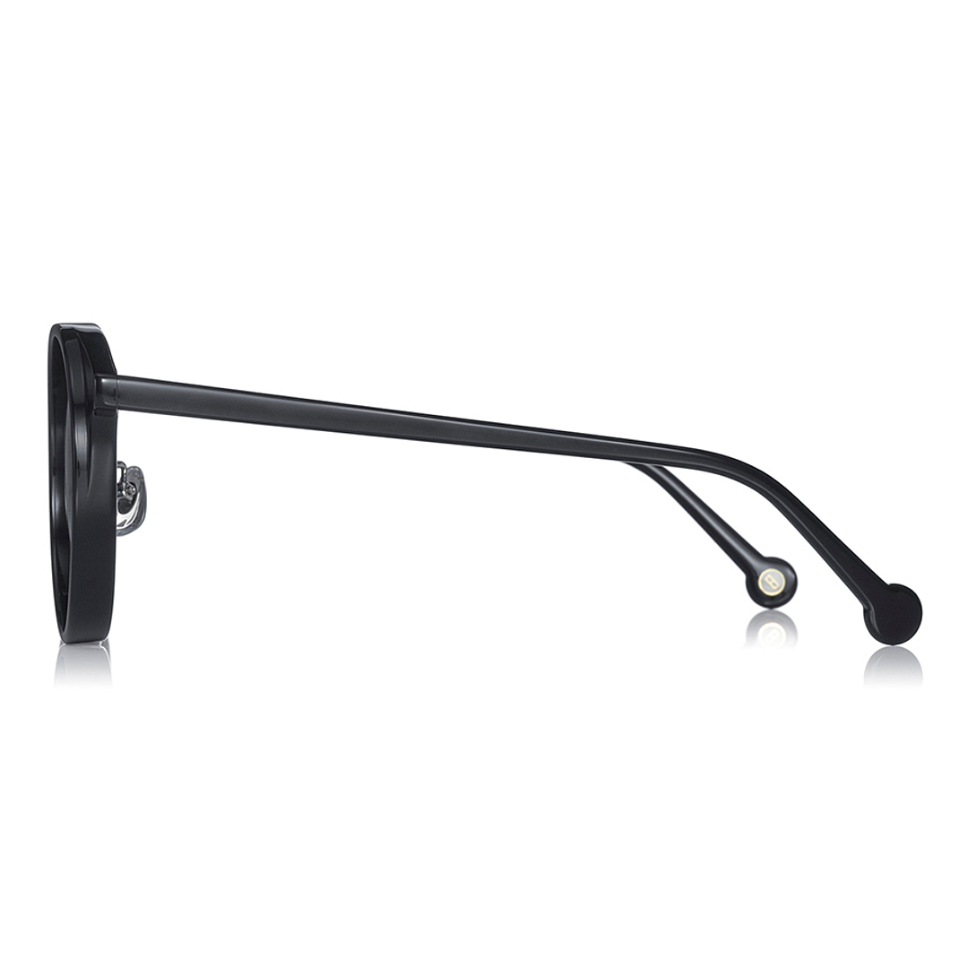 OWNDAYS | SUN Black Full Rim Boston left side