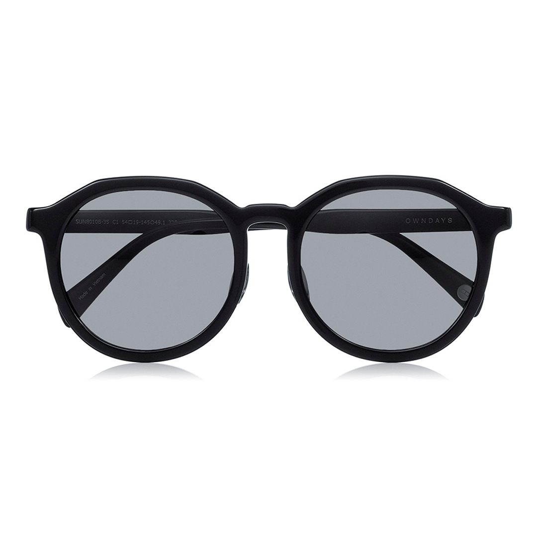 OWNDAYS | SUN Black Full Rim Boston right side