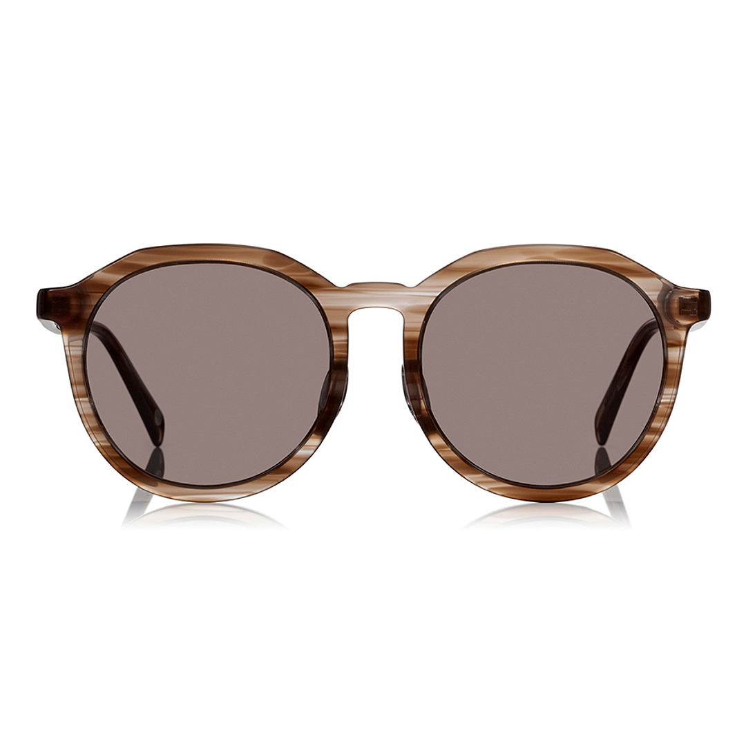 OWNDAYS | SUN Light Brown Full Rim Boston left side