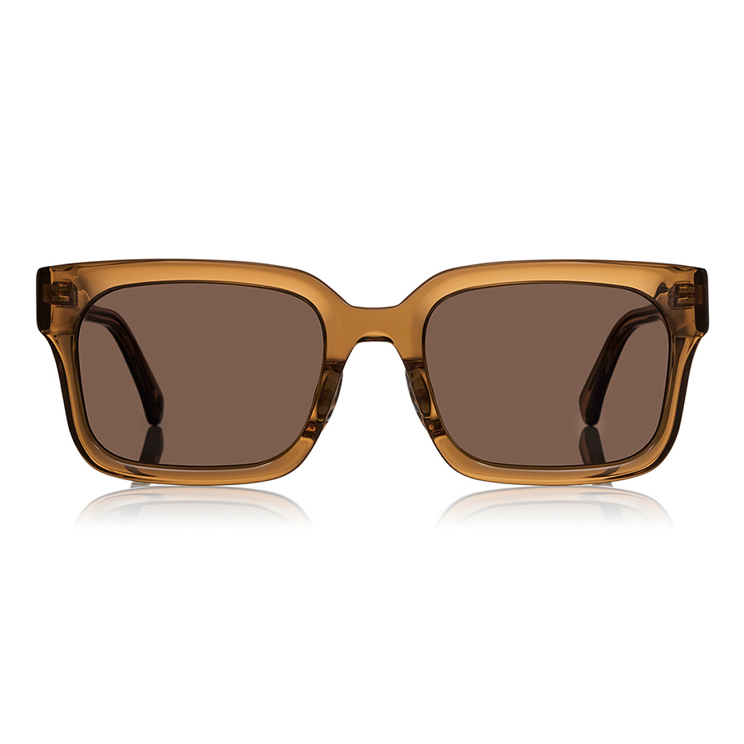 OWNDAYS | SUN Light Brown Full Rim Rectangle left side